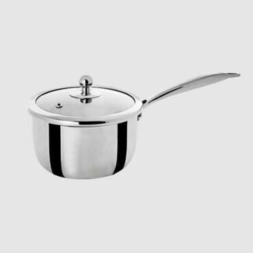 Tri Ply Sauce Pan     (Saucepan with Glass Lid & Knob)