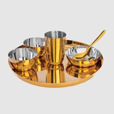 6 pcs dinner thali set